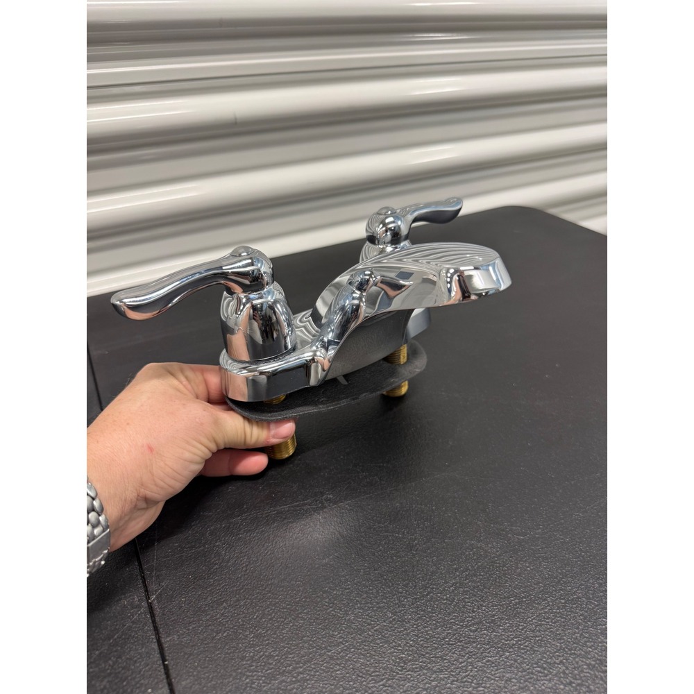 Moen Chrome Two Handle Centerset Bathroom Faucet 179022 595 341 1.2 GPM